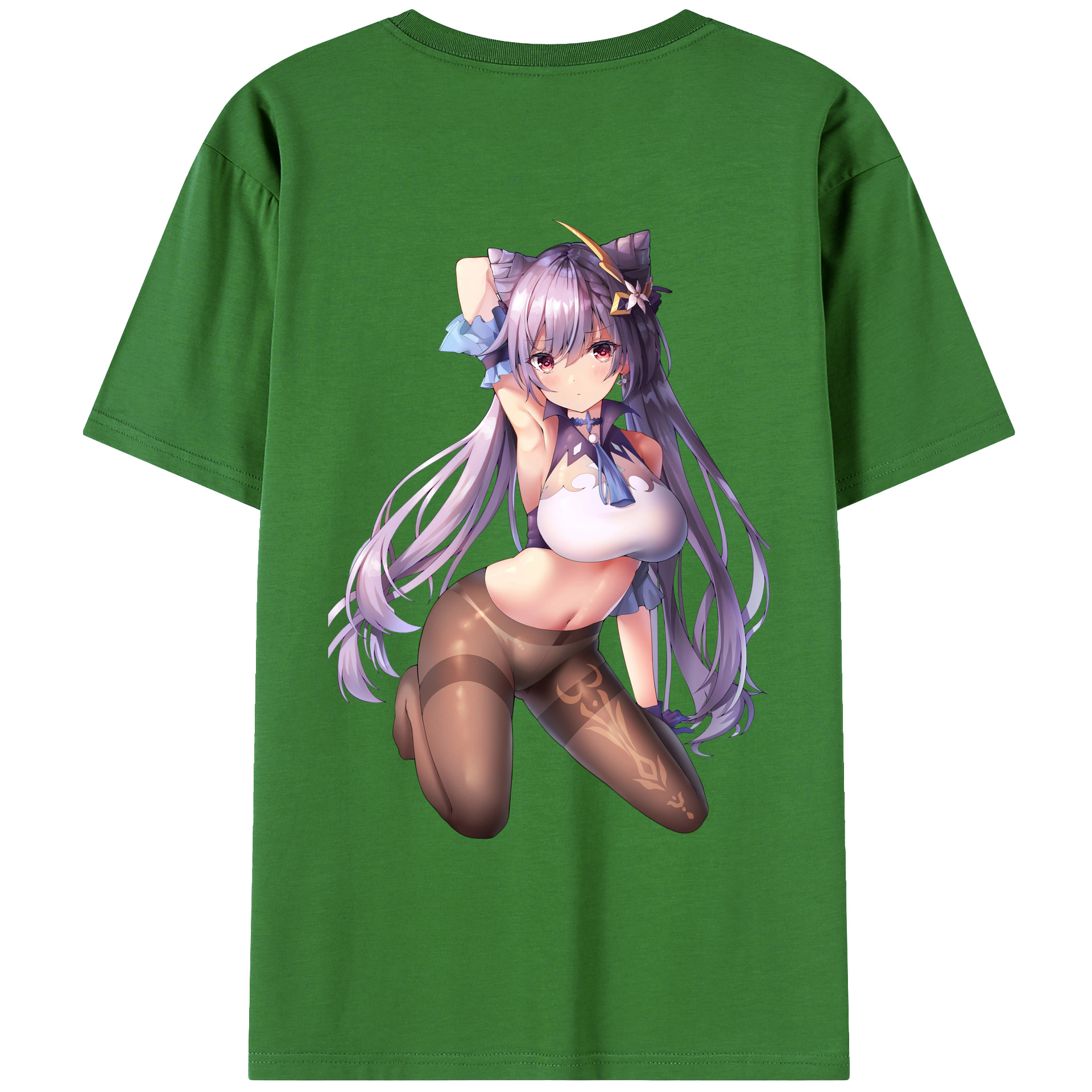 げんし神 刻晴 こくせい genshin Kokusei レディース半袖Tシャツ(バックプリント)